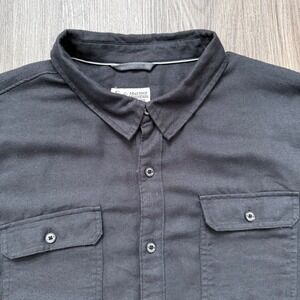 Marmot Mountain Works  Black Button Up Shirt XL Long Sleeve Flannel Workwear
